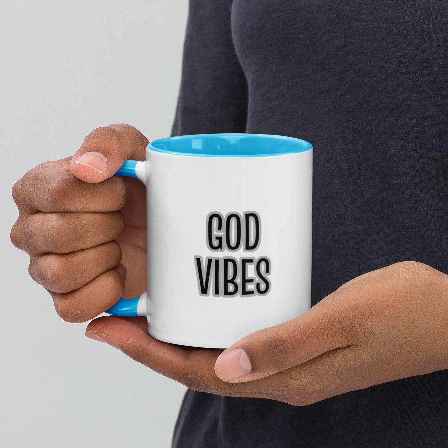 God Vibes Mug with Color Inside