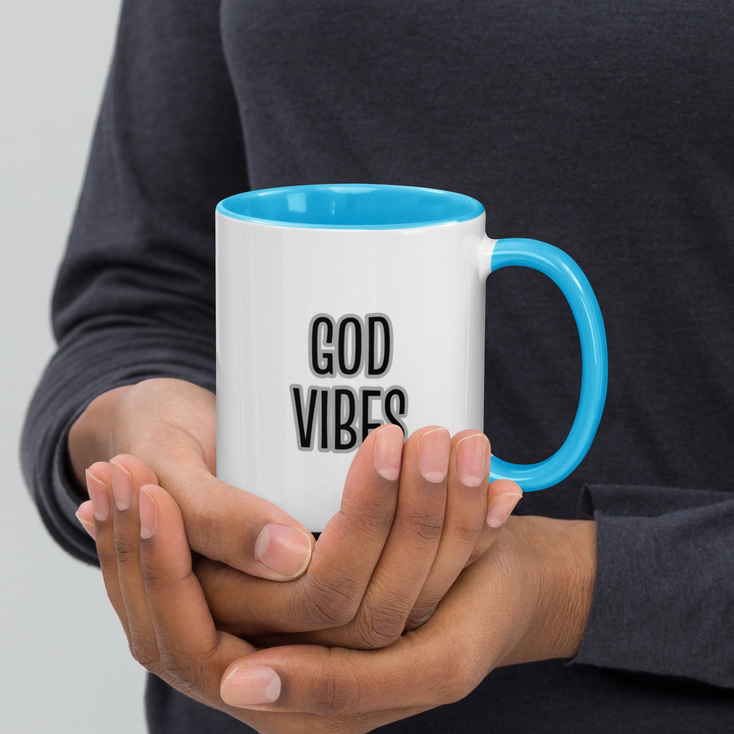 God Vibes Mug with Color Inside