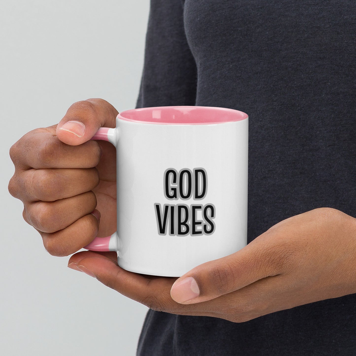 God Vibes Mug with Color Inside