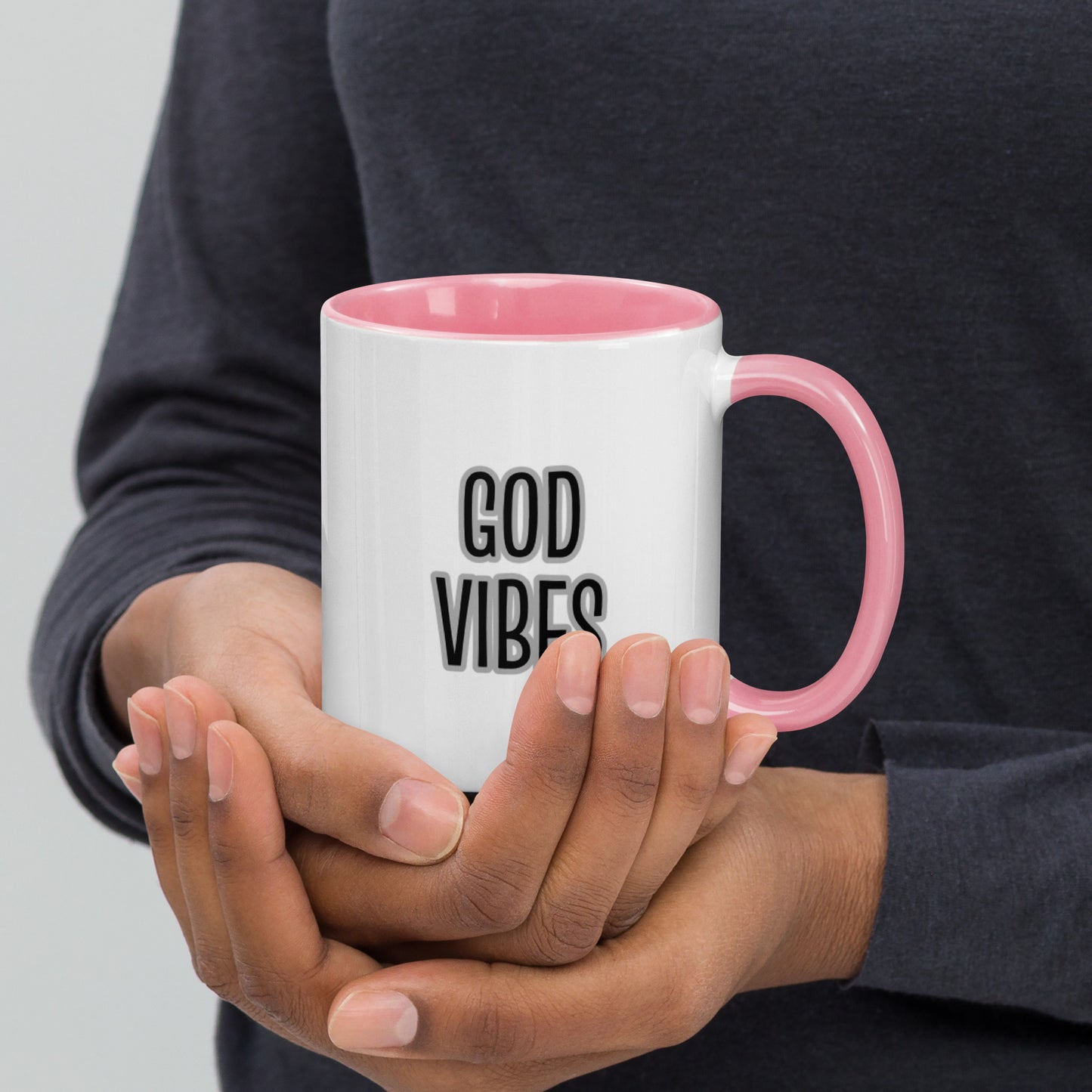 God Vibes Mug with Color Inside