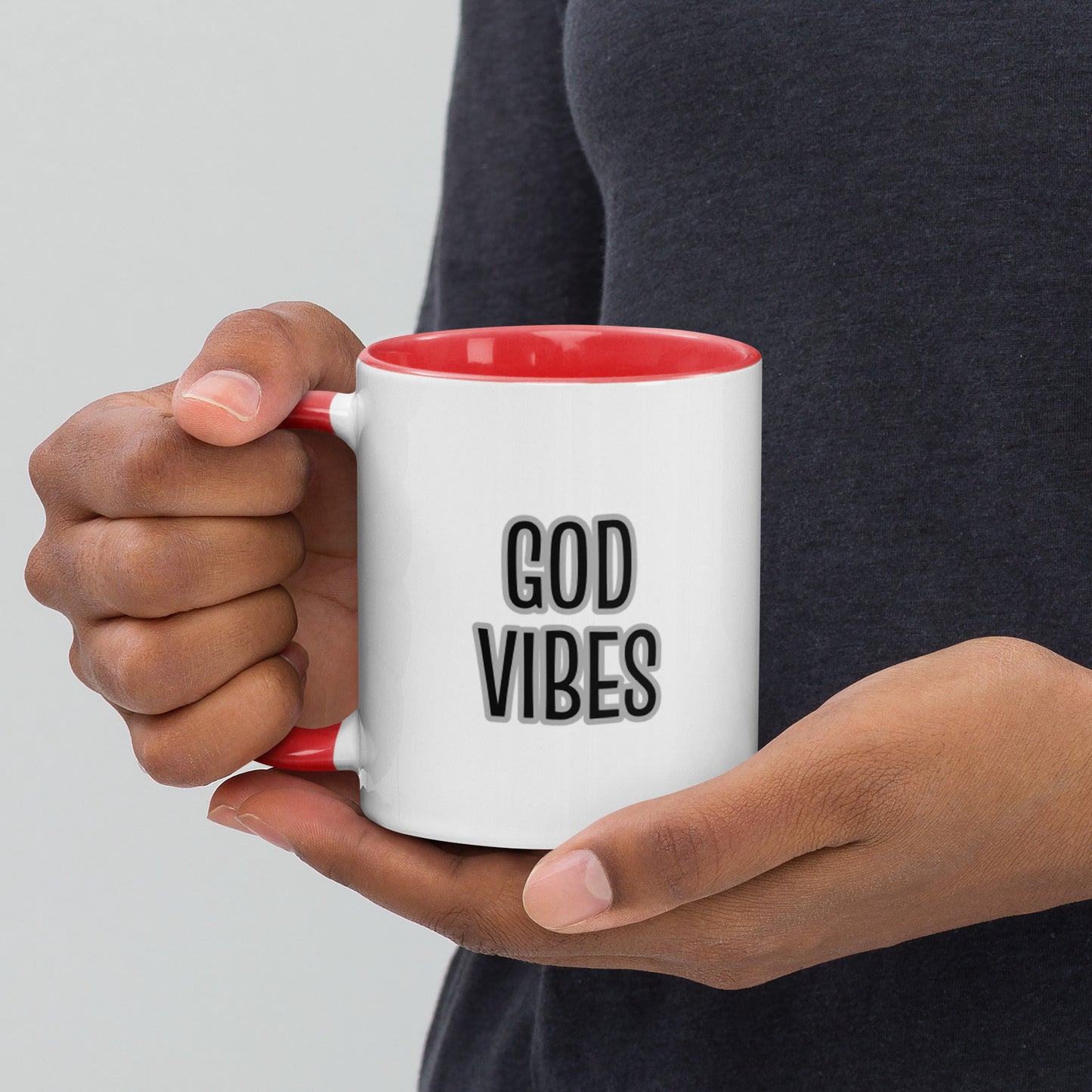God Vibes Mug with Color Inside