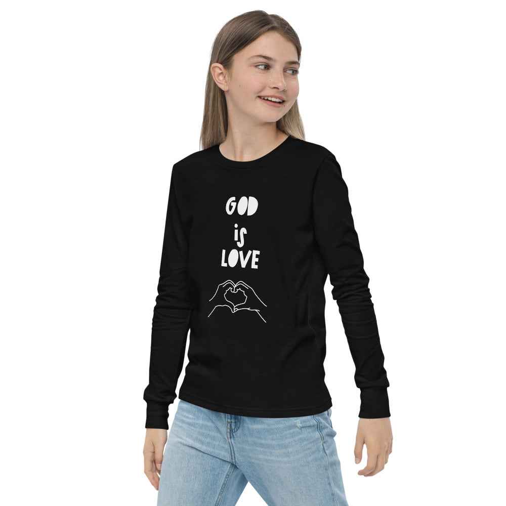 Youth Unisex Long Sleeve God Is Love T-Shirt