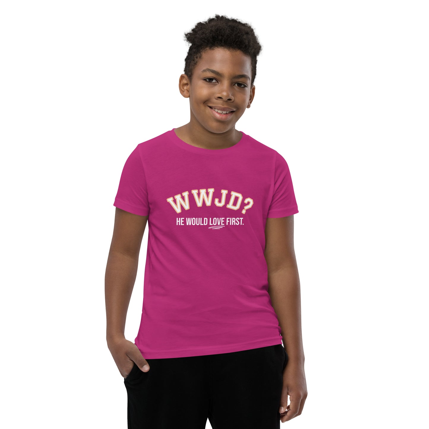 WWJD Youth Short Sleeve T-Shirt