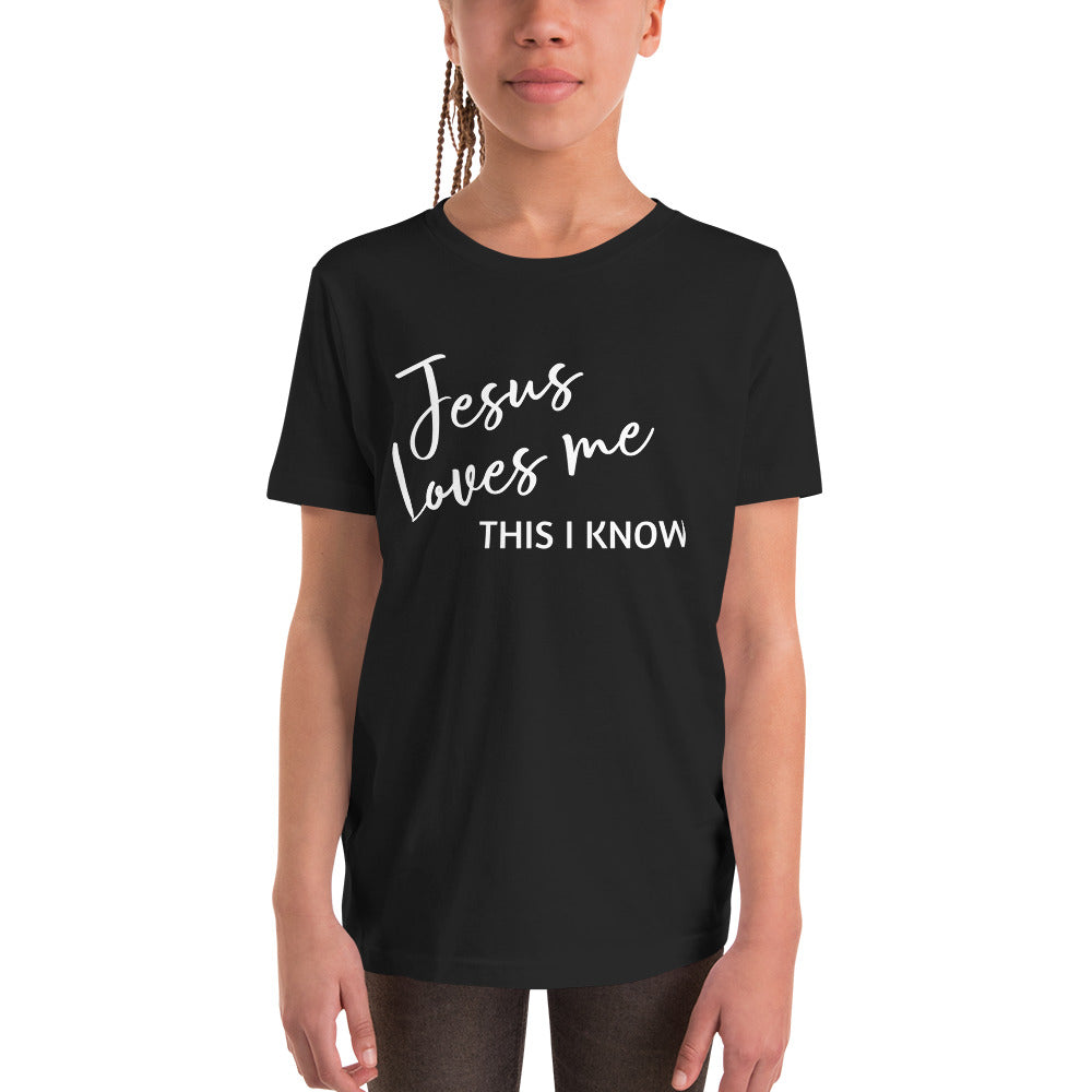 Jesus Loves Me Youth Short Sleeve T-Shirt