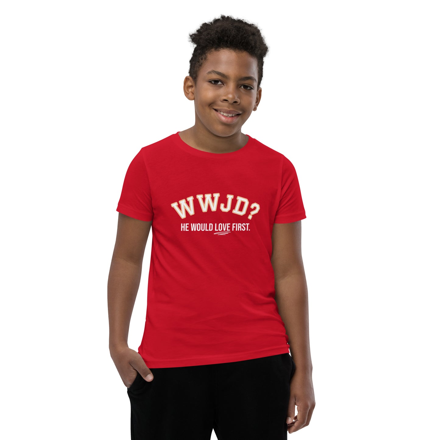 WWJD Youth Short Sleeve T-Shirt