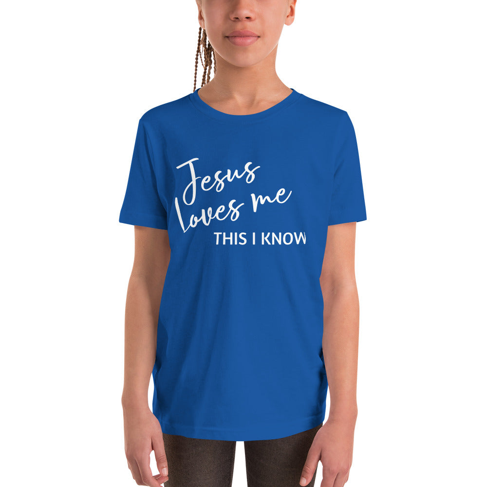 Jesus Loves Me Youth Short Sleeve T-Shirt